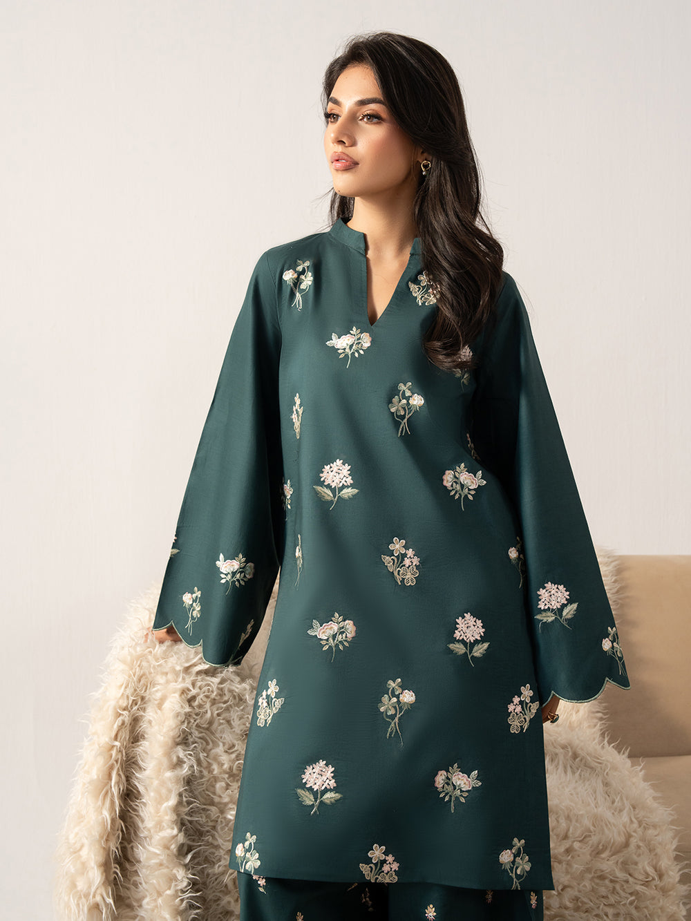 TEAL | 2 PC Lawn Pret | Shades Pret | Izel Apparel