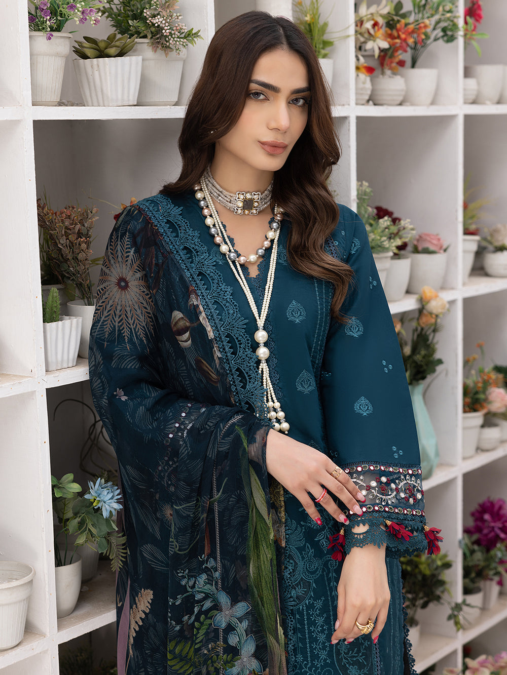 PEACOCK | 3 PC LUXURY LAWN | Izel Apparel | Women's Clothing