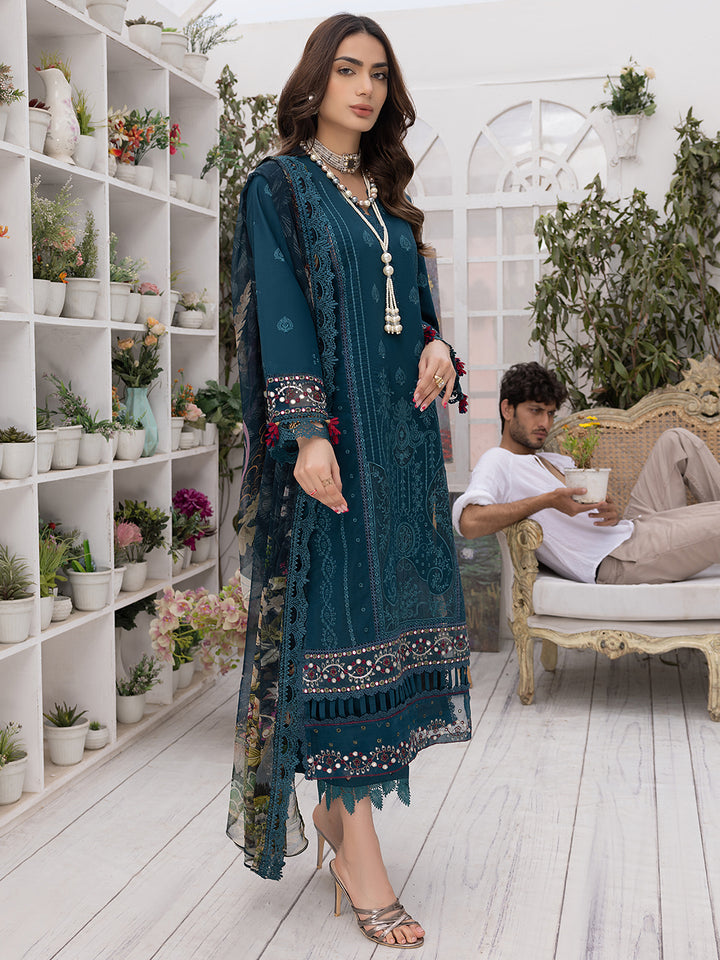PEACOCK | 3 PC LUXURY LAWN | Izel Apparel | Women's Clothing