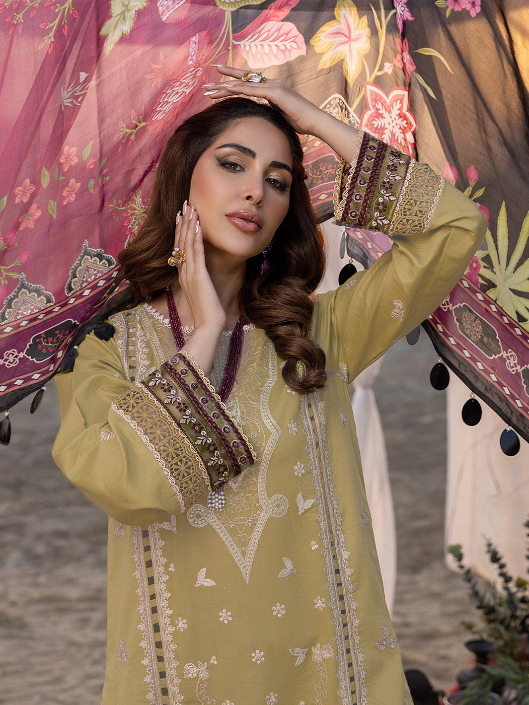 ARAISH | 3 PC LUXURY LAWN | Izel Apparel | Women's Clothing