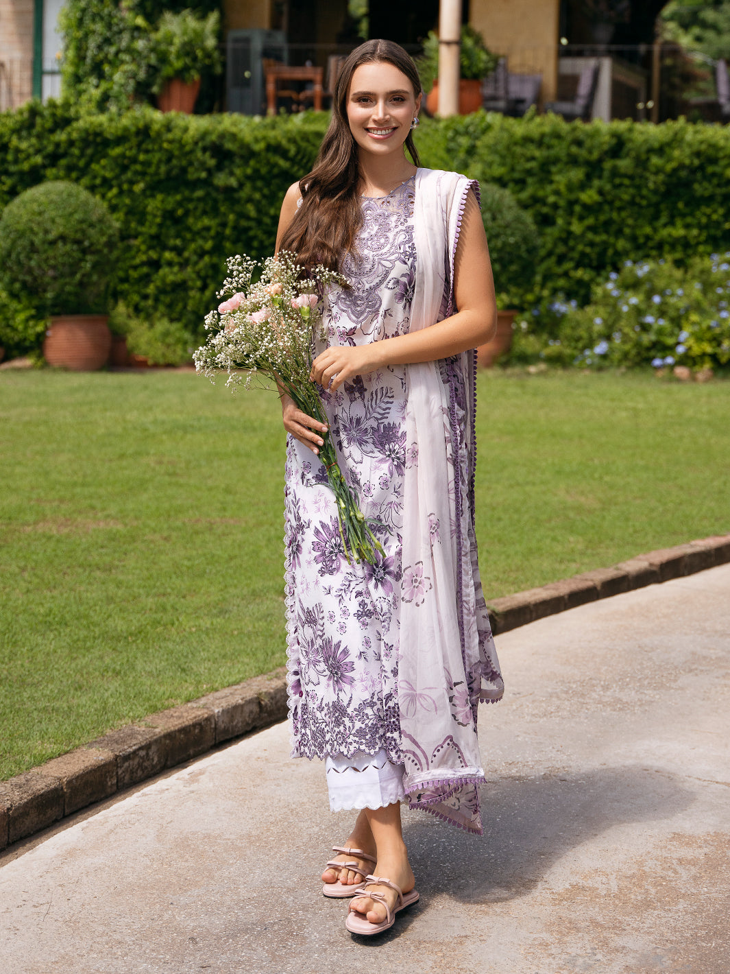 GARDENIA | Summer Unstitched Lawn | Izel Apparel