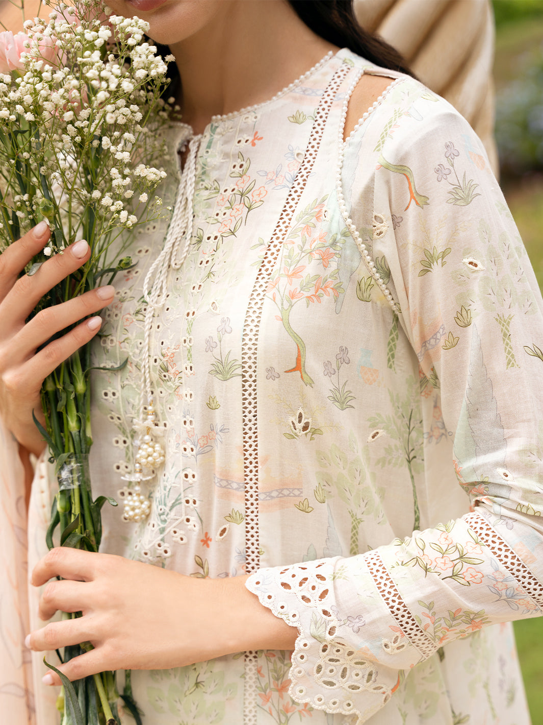 SNOWDROP | Summer Unstitched Lawn | Izel Apparel