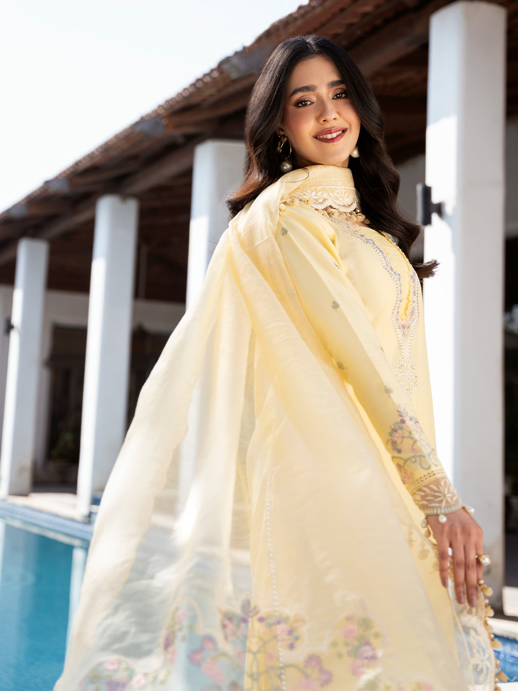 AMEL | Mahveen Festive Lawn '25 | Luxury Lawn | Izel Apparel