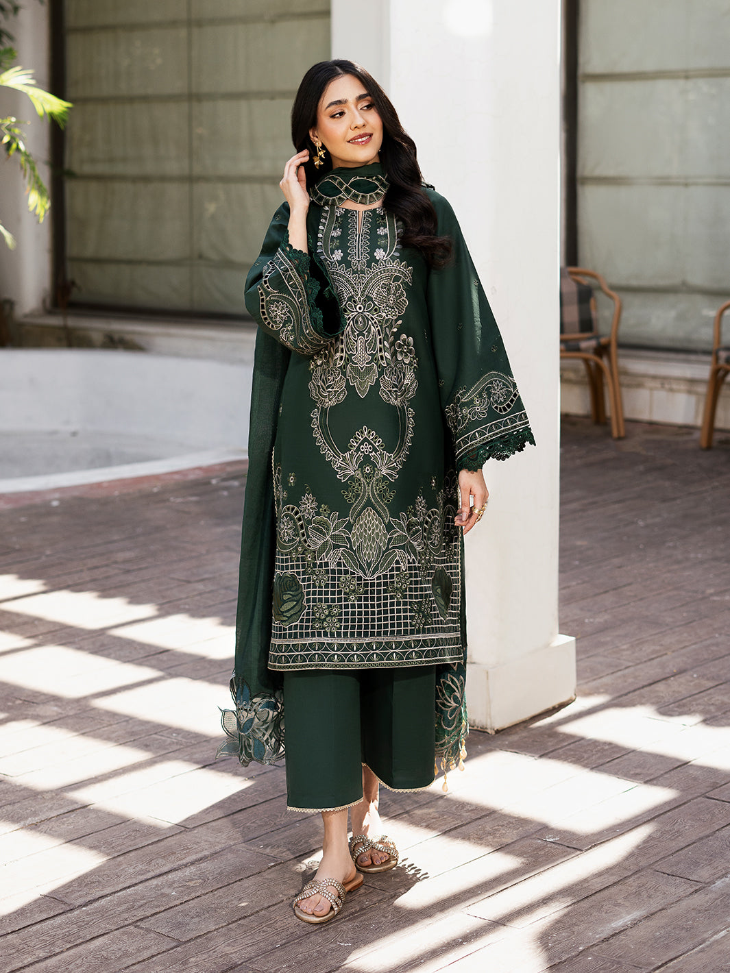 FATIN | Mahveen Festive Lawn '25 | Luxury Lawn | Izel Apparel