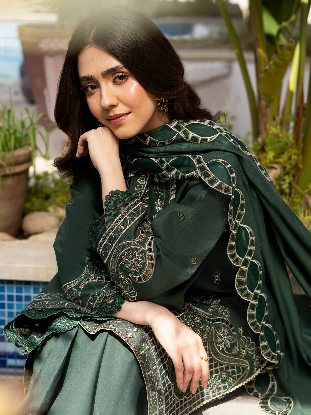 FATIN | Mahveen Festive Lawn '25 | Luxury Lawn | Izel Apparel