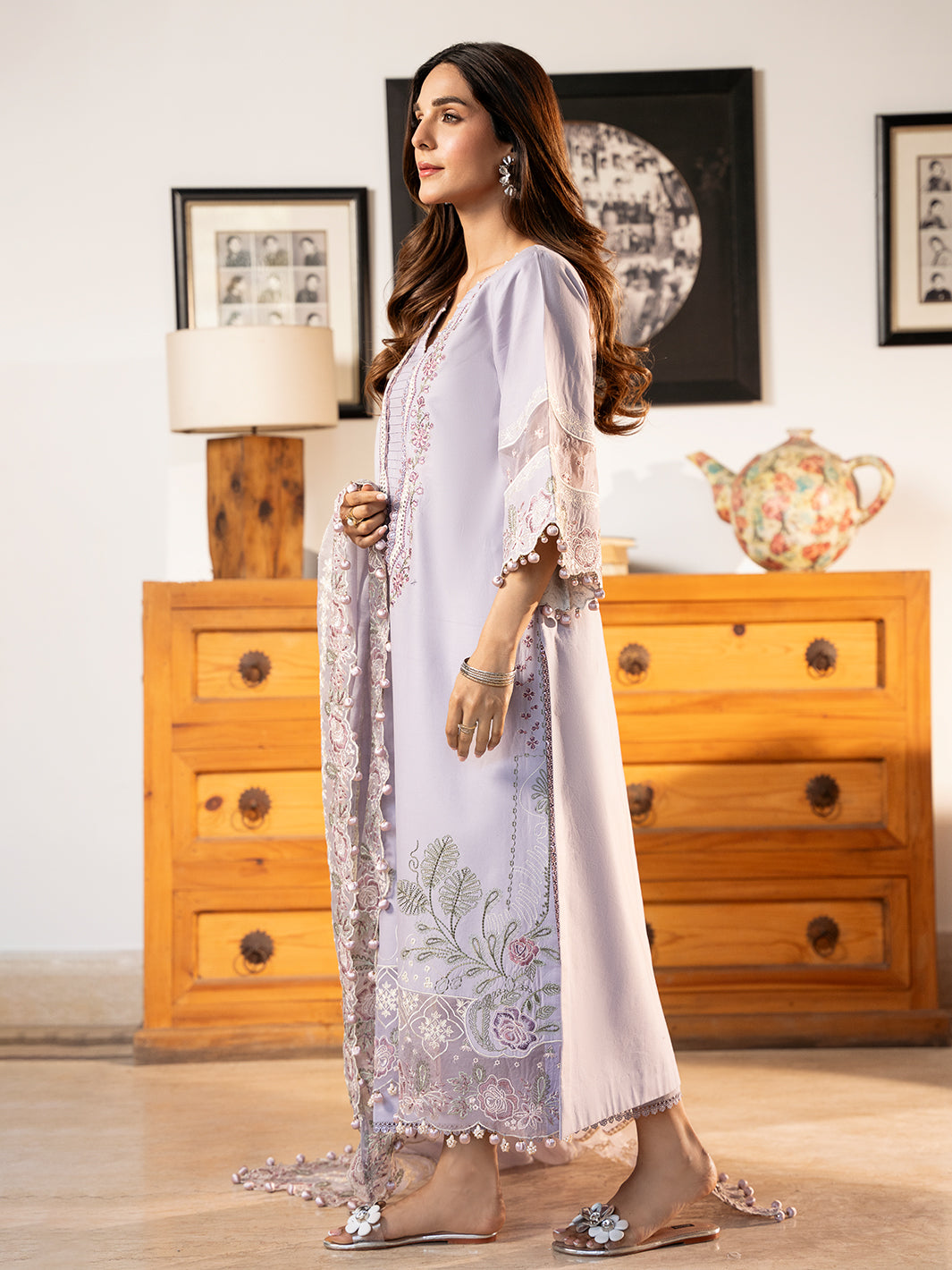 LAMIA | Mahveen Festive Lawn '25 | Luxury Lawn | Izel Apparel