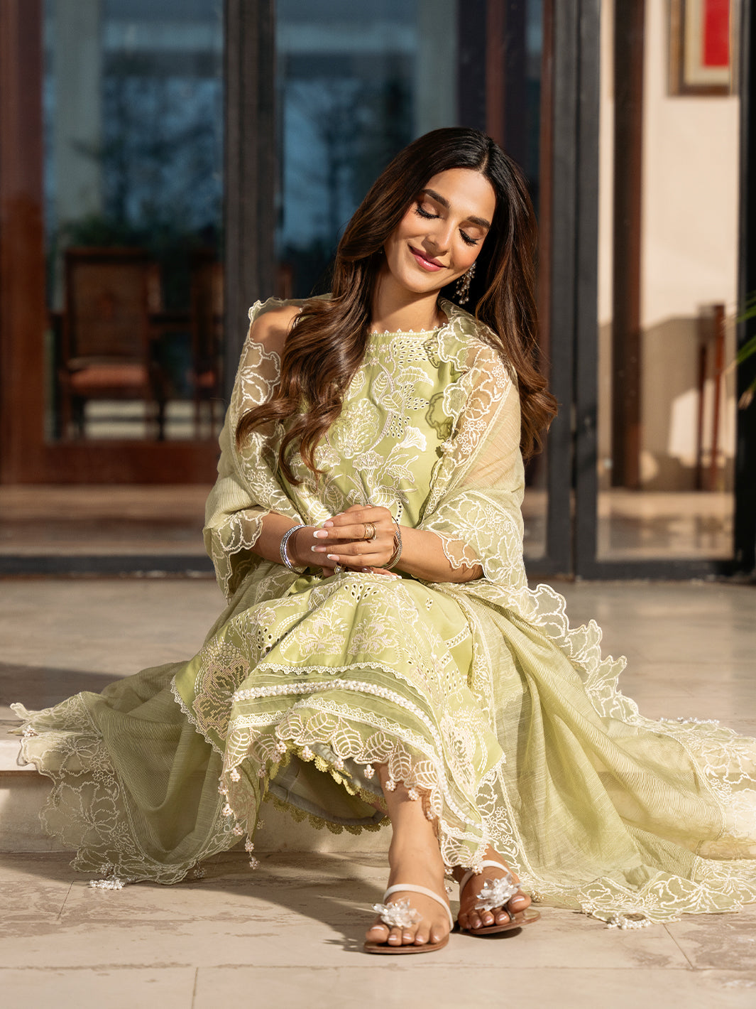 MARWA | Mahveen Festive Lawn '25 | Luxury Lawn | Izel Apparel