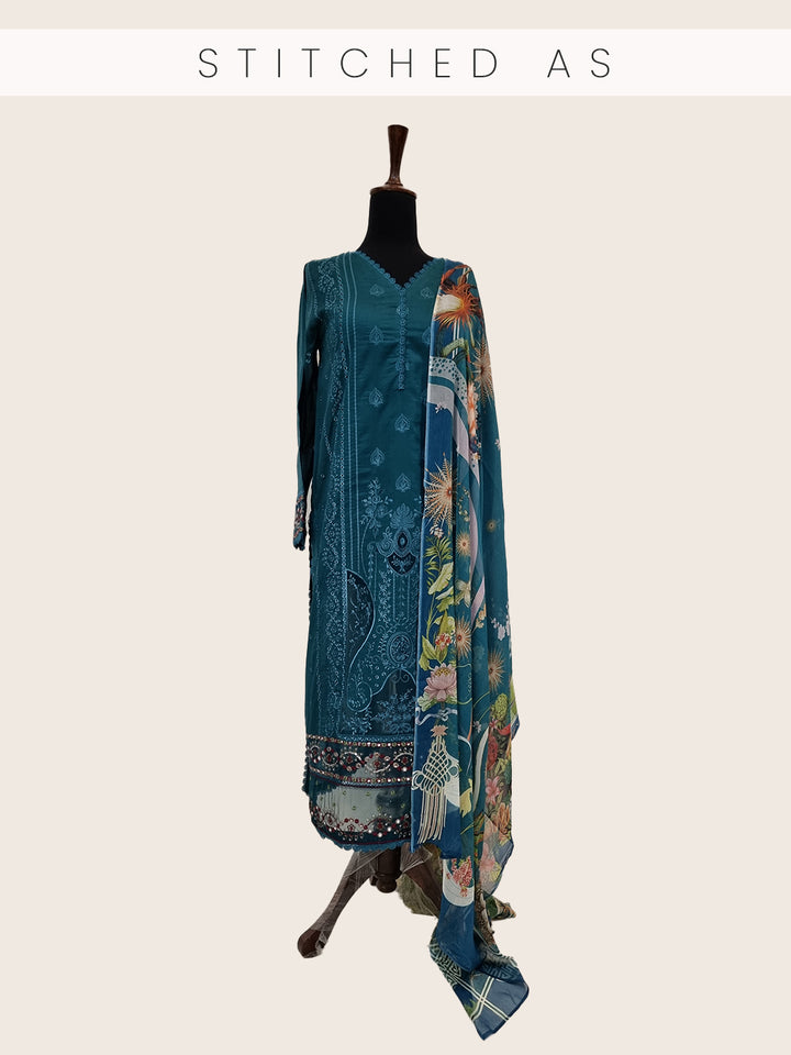 PEACOCK | 3 PC LUXURY LAWN | Izel Apparel | Women's Clothing