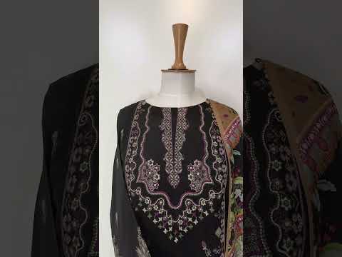 AASHNA | 3 PC LUXURY LAWN | Izel Apparel | Women's Clothing